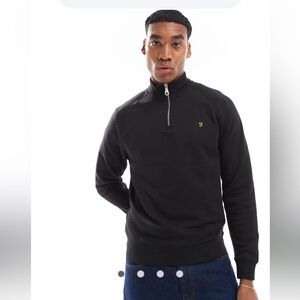Men's navy blue Half-Zip Sweater